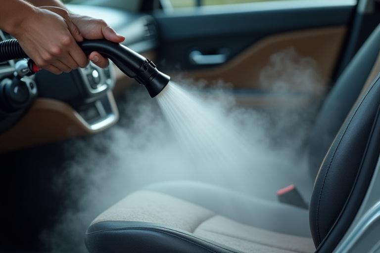 Pulizia interni auto a vapore